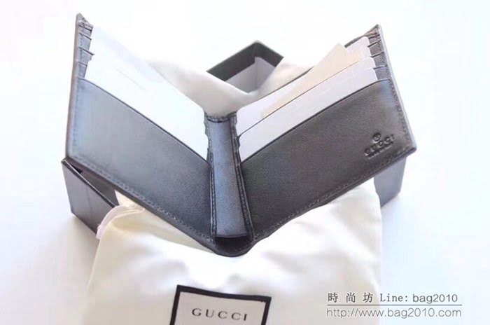 GUCCI古馳 錢包 實物拍攝 原廠材料 男士短錢夾 451268   ydgq3243